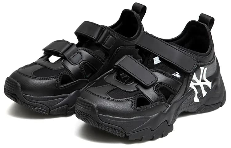 MLB Sandal Chunky Mask Wear-Resistant Sports Sandals Unisex Black 3