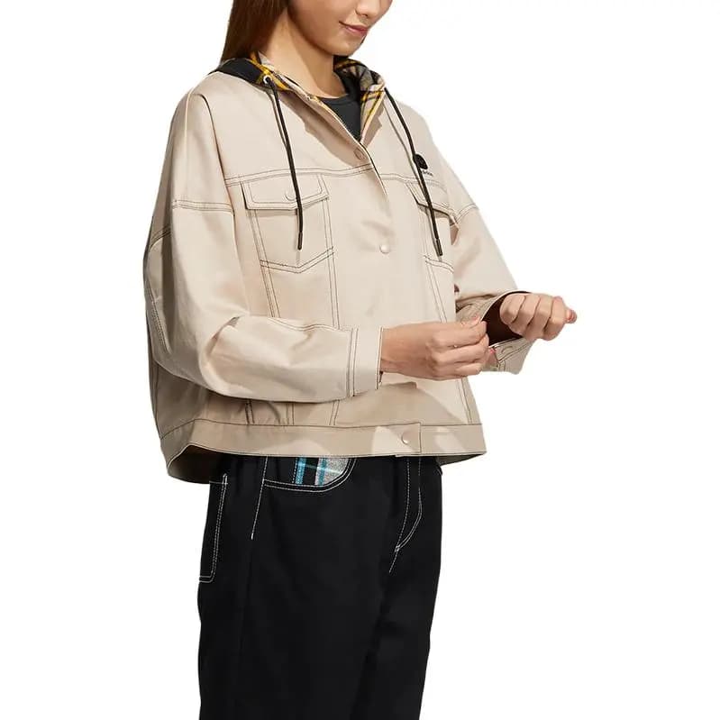 Adidas Neo Qısa Pencək Qadın Xaki 3