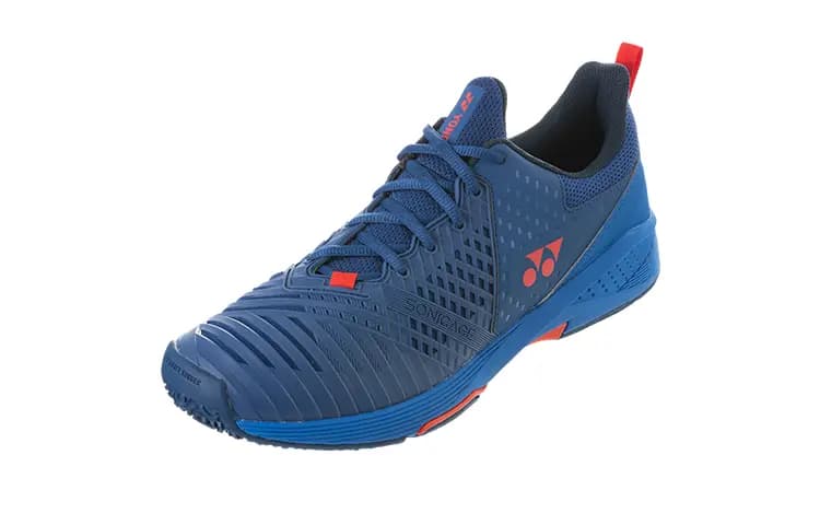 YONEX Tennis Shoes Unisex Low-Top Navy Blue/Red 3