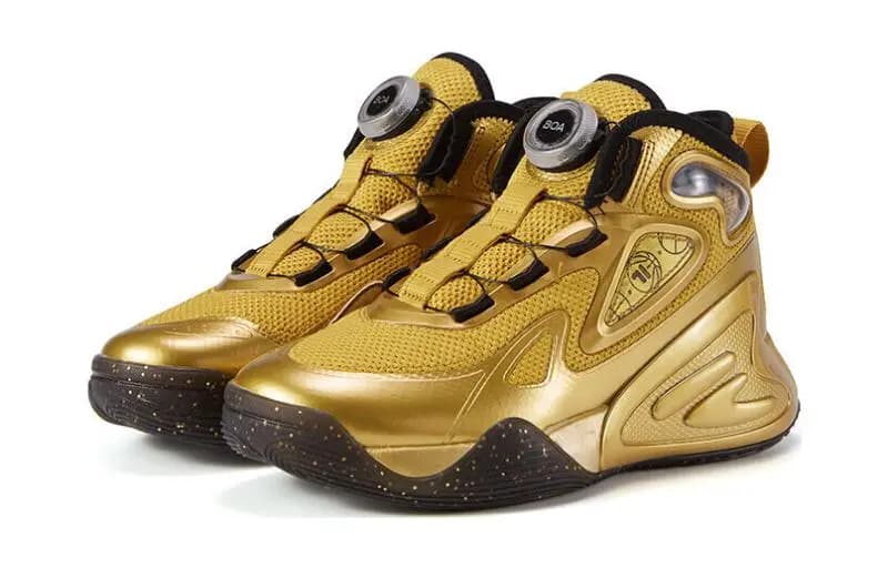 FILA KIDS BOA Yüksəkboğazlı Uşaq Basketbol Ayaqqabısı Qızılı 3