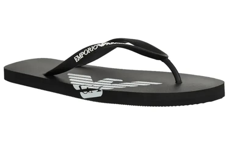 EMPORIO ARMANI Kişi Səndəli Qara 2