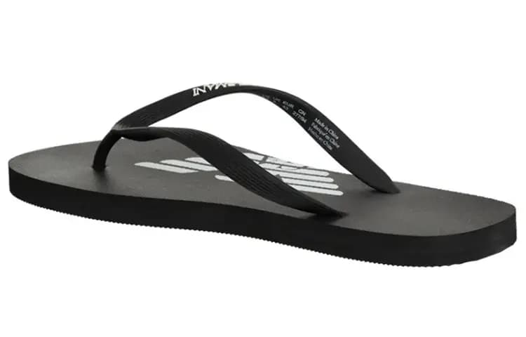 EMPORIO ARMANI Kişi Səndəli Qara 4