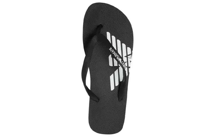 EMPORIO ARMANI Kişi Səndəli Qara 3