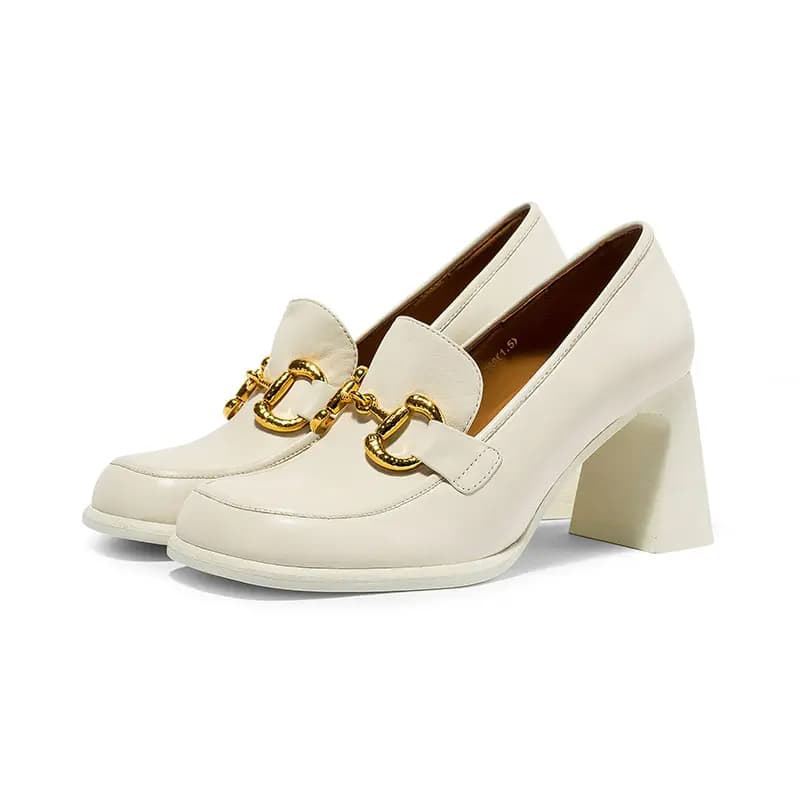 Coup De Foudre Chunky Heel High Heels 7.5cm Women's 2