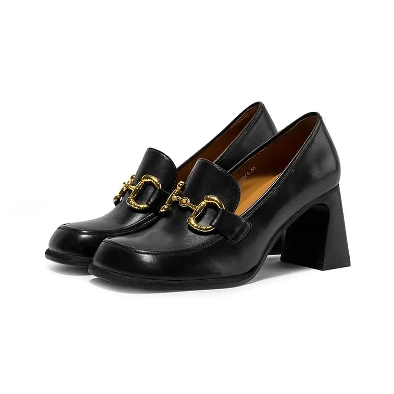Coup De Foudre Chunky Heel High Heels 7.5cm Women's 7