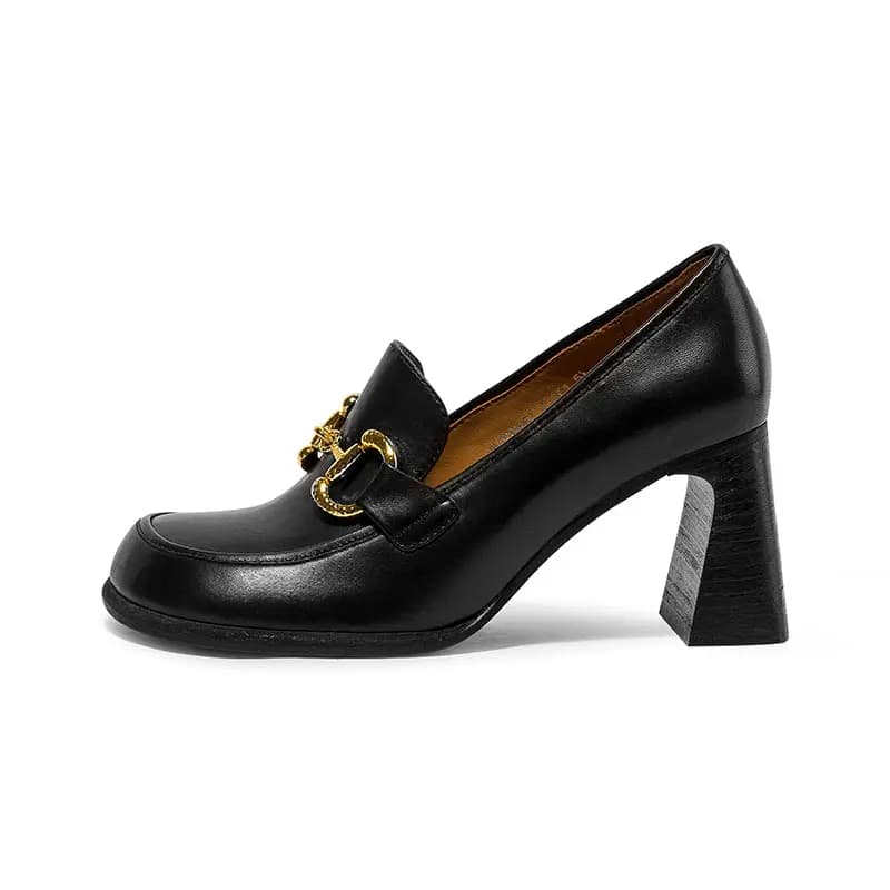 Coup De Foudre Chunky Heel High Heels 7.5cm Women's 6