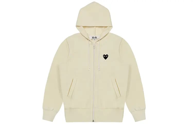 Comme Des Garcons Play Big Black Heart Zip-Up Hudi