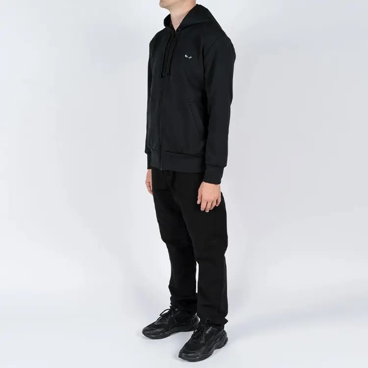 Comme Des Garcons Play Big Heart Zip Up Hoodie 3