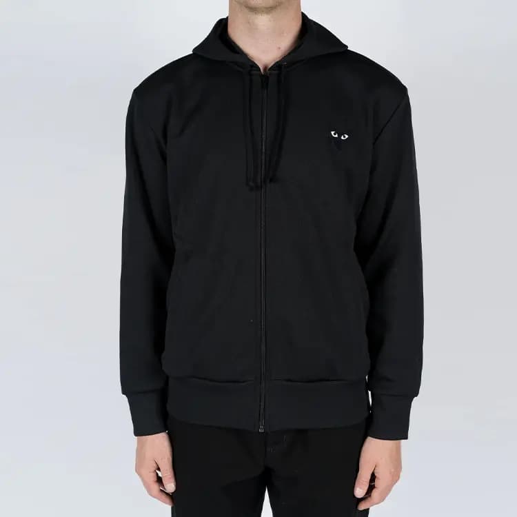 Comme Des Garcons Play Big Heart Zip Up Hoodie 4