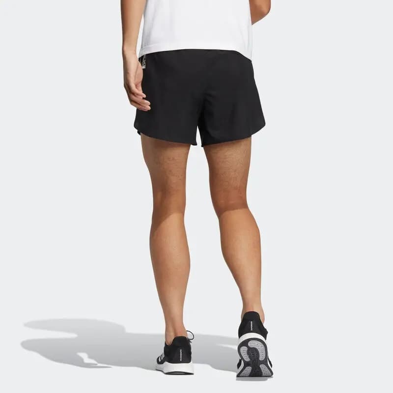 adidas Graphic Print Side Slit Sports Shorts Men's Black 3