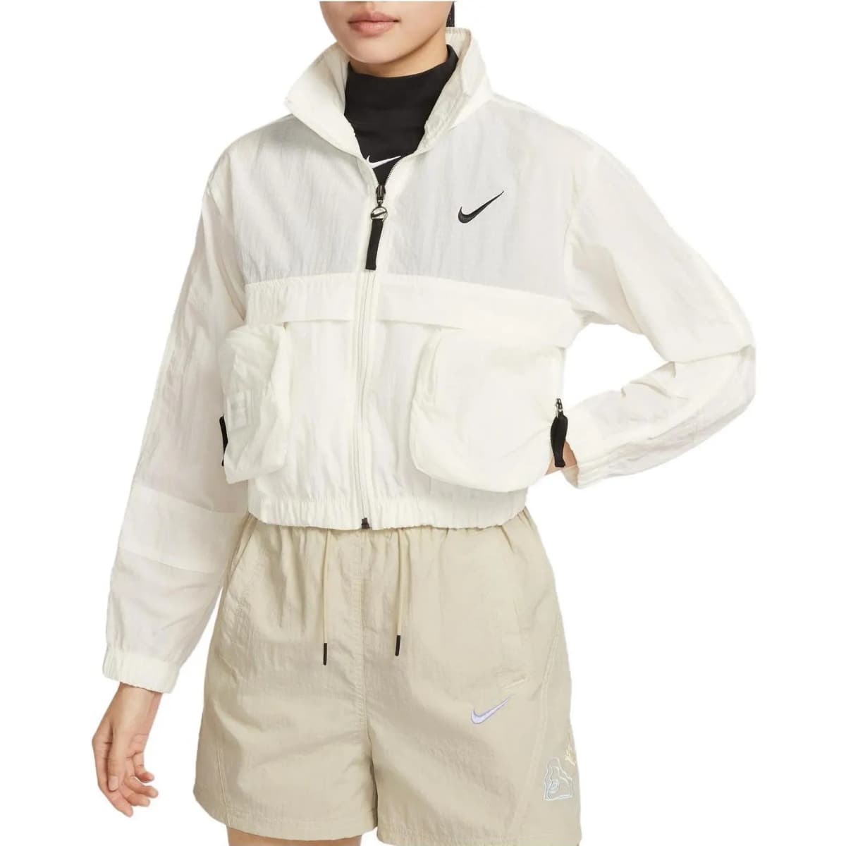 Nike Qısa Pencək Qadın Ağ 2