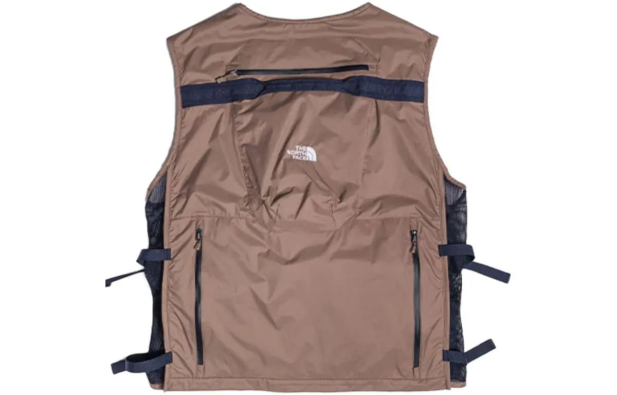 THE NORTH FACE Urban Exploration Logo Embroidery Multi-Pocket Vest Men's Khaki 2