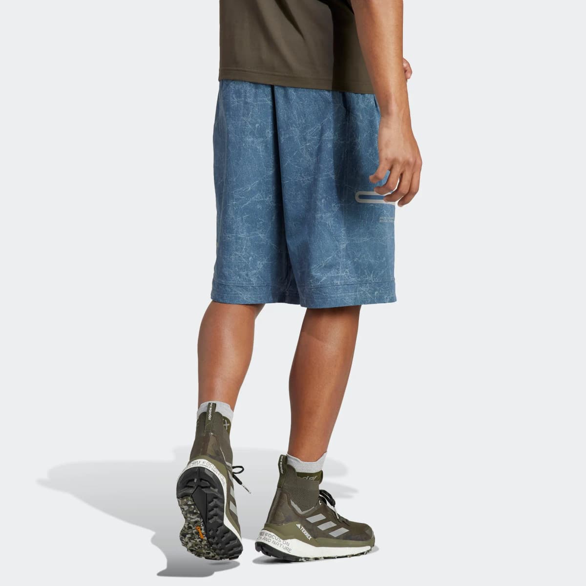 And Wander X Adidas TERREX X And Wander Sports Shorts Men Wonder Asphalt Gray 3