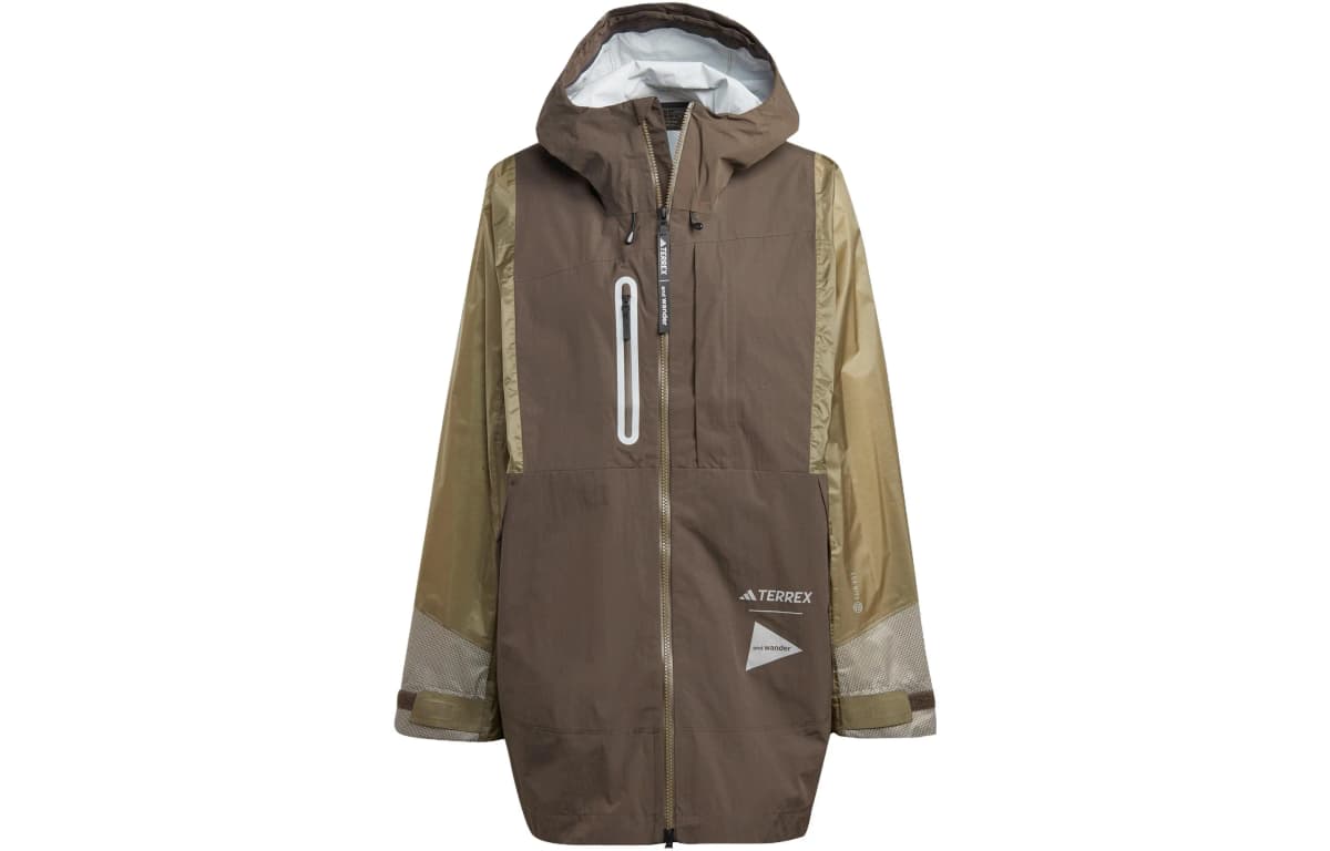 And Wander X Adidas TERREX Qadın Küləkeçirməz Pencəyi Zeytun Yaşılı