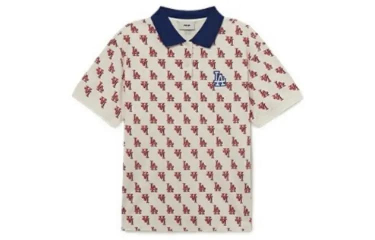 MLB Los Angeles Dodgers Qadın Polo Köynəyi Krem