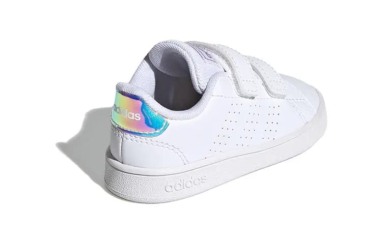 Adidas Neo ADVANTAGE Low top Skateboard Shoes White Infant And Toddler 4