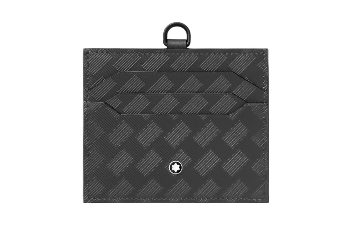 MONTBLANC Dəri Kişi Kart Qabı Boz