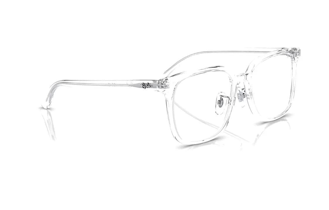 RayBan Asetat Çərçivəli Eynək Unisex Şəffaf 4