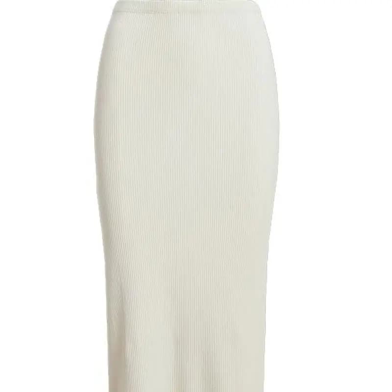 Polo Ralph Lauren SS23 Midi Ətək Qadın Ağ 2