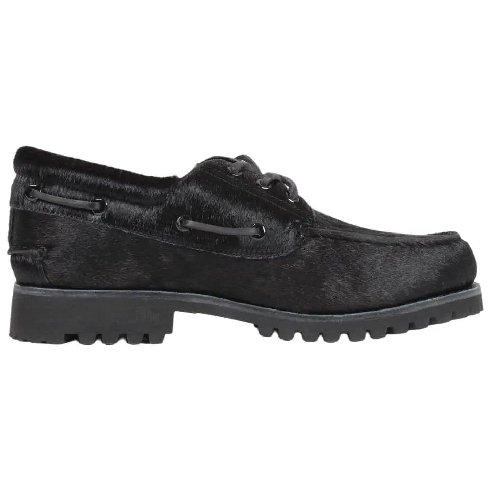 Timberland × WACKO MARIA 3-Eye Kişi Boat Ayaqqabısı Qara 2