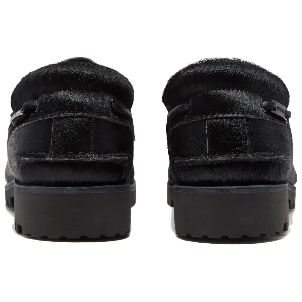 Timberland × WACKO MARIA 3-Eye Kişi Boat Ayaqqabısı Qara 4