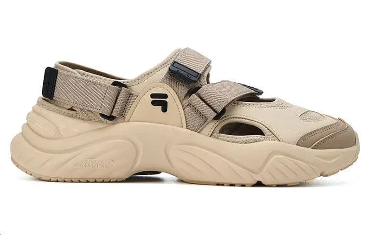 FILA FUSION Conch Sandal 'Beige Black' 2