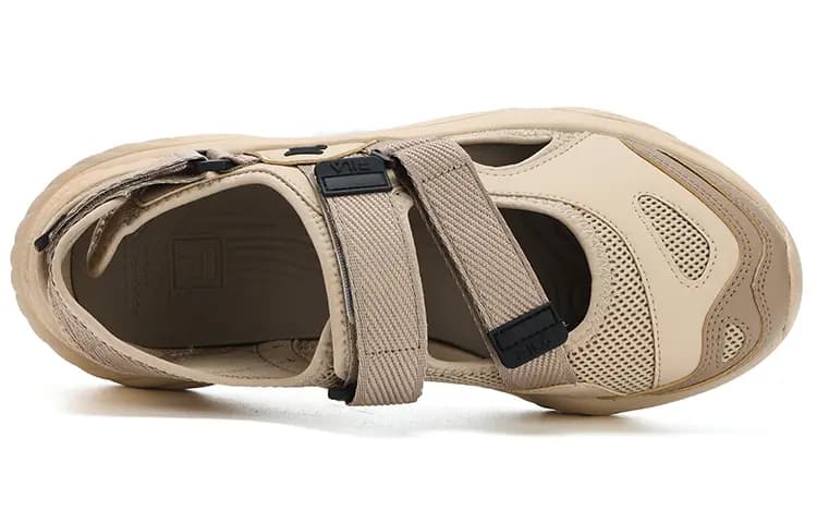 FILA FUSION Conch Sandal 'Beige Black' 4