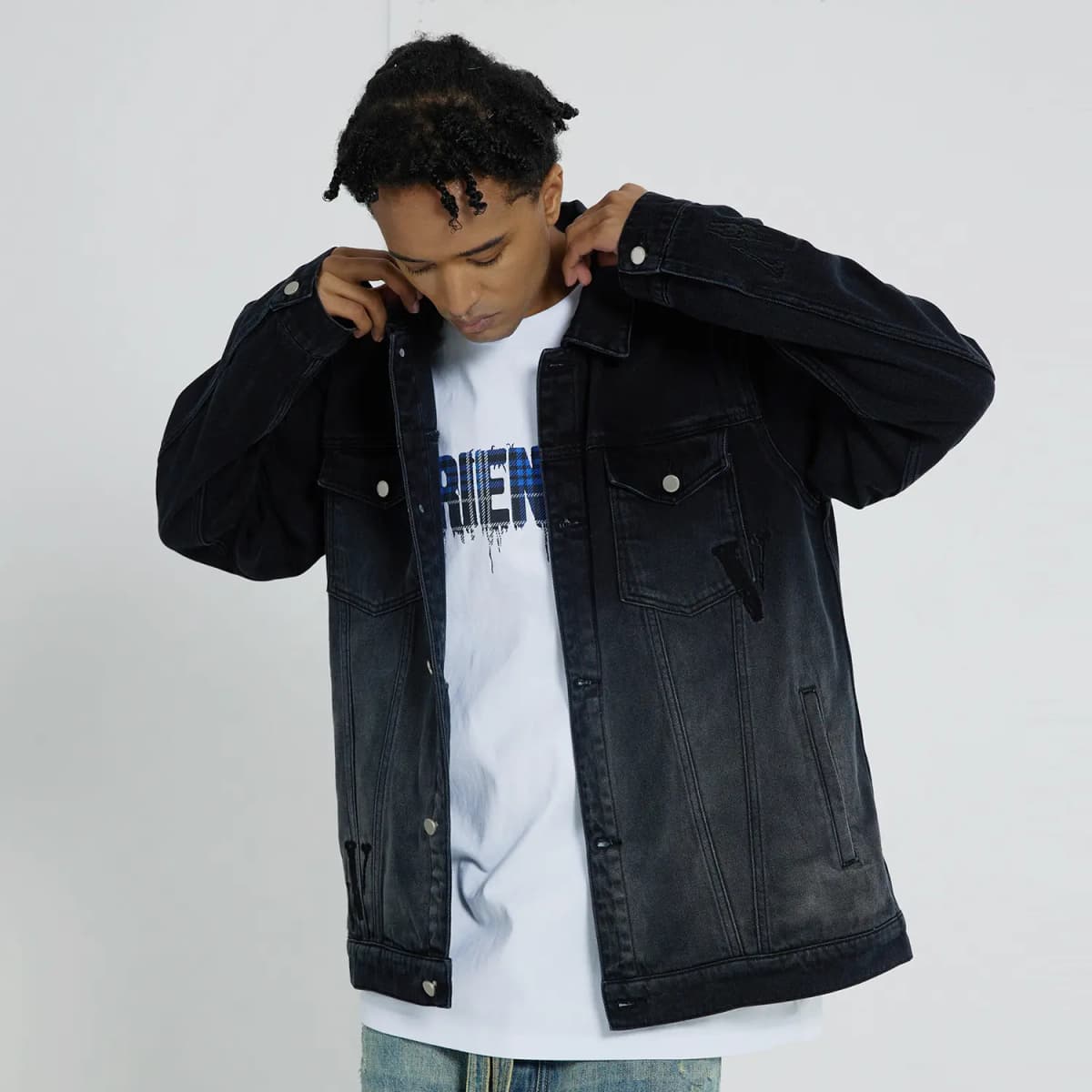 VLONE SS23 Unisex Cins Pencək 3