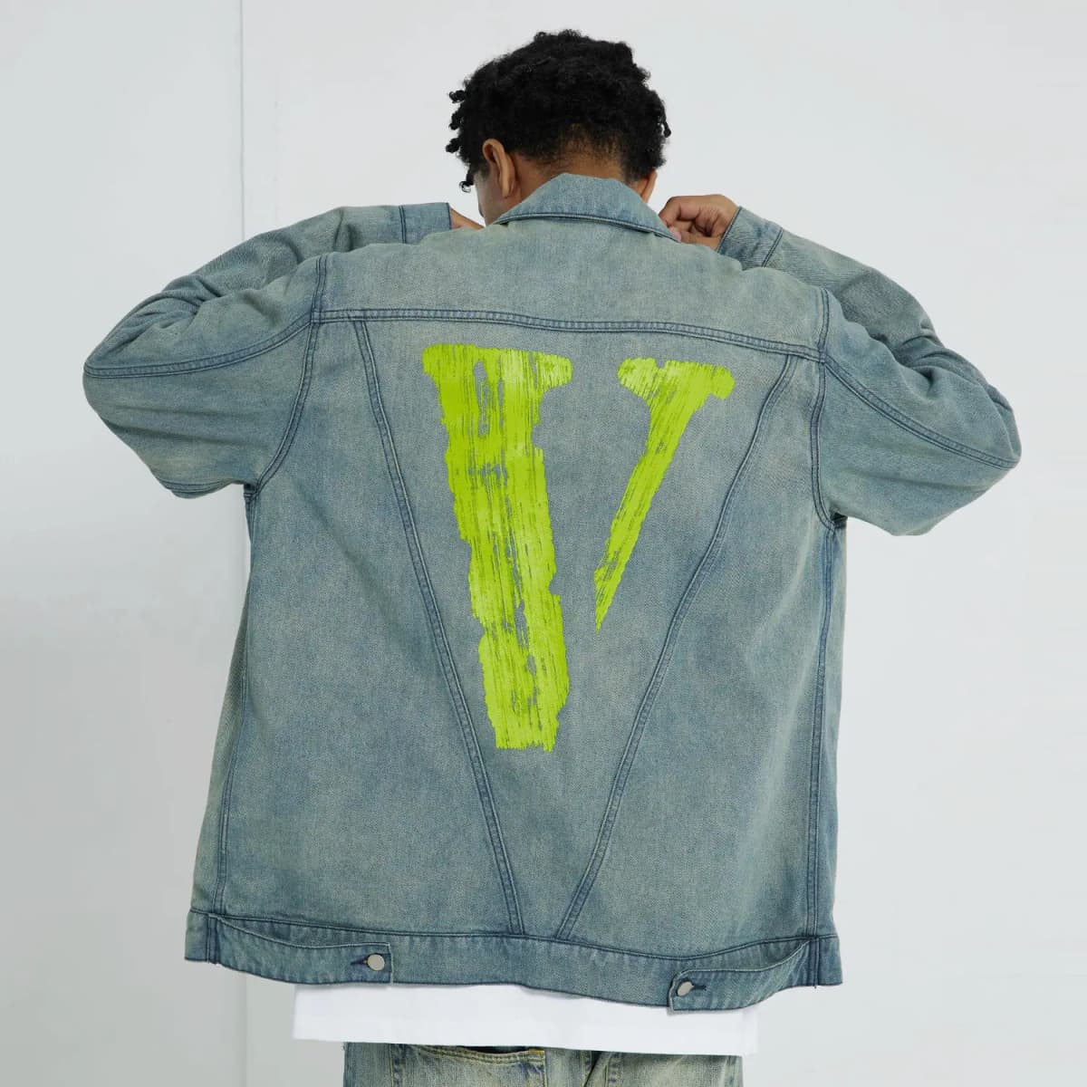 VLONE Denim Pencəyi Unisex 15