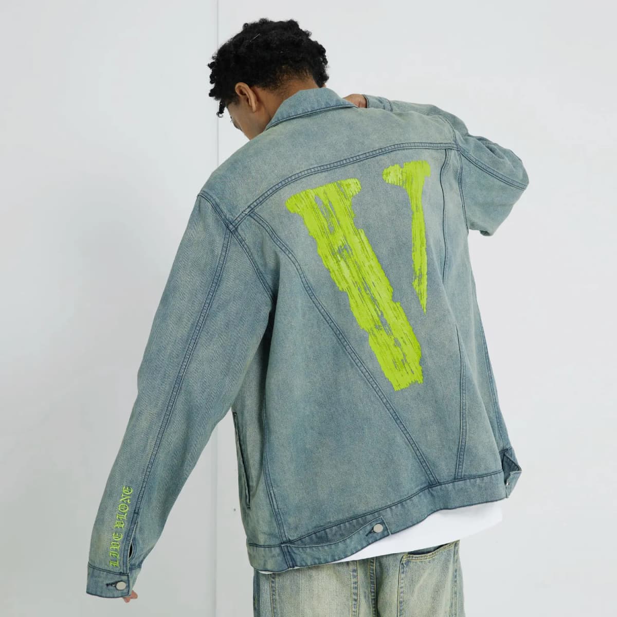 VLONE Denim Pencəyi Unisex 12