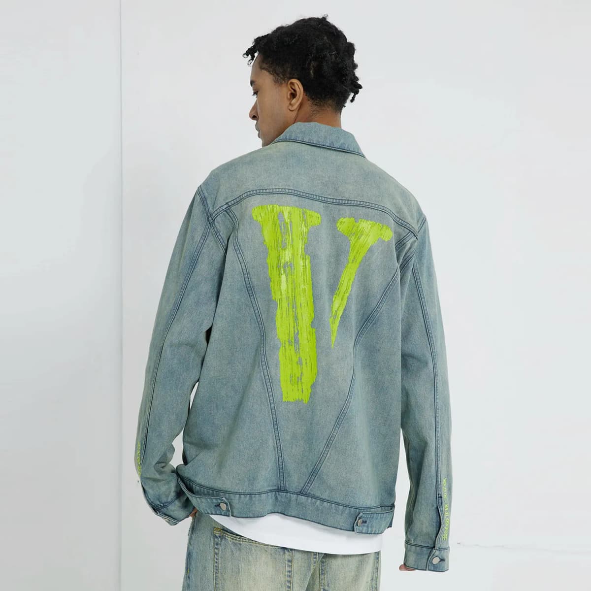 VLONE Denim Pencəyi Unisex 16