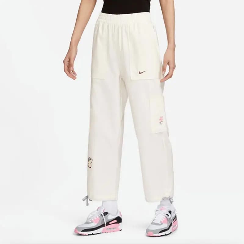 Nike Sportswear Multi-Pocket Casual Cargo Pants Women's White 3