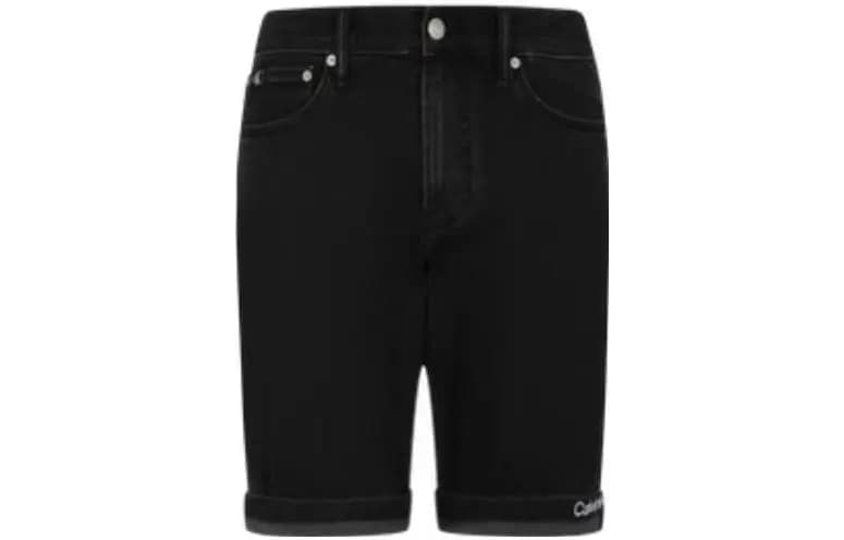 Calvin Klein Denim Şort Kişi Qara