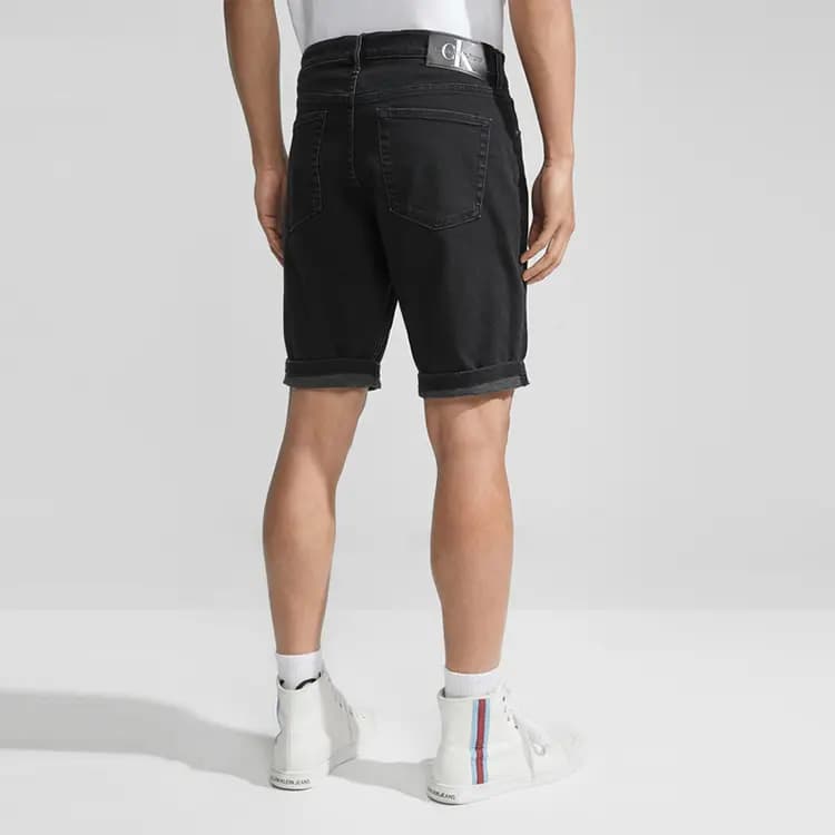 Calvin Klein Denim Şort Kişi Qara 4
