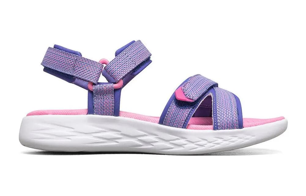 Skechers ON THE GO Uşaq Səndəlləri Mavi/Çəhrayı 2
