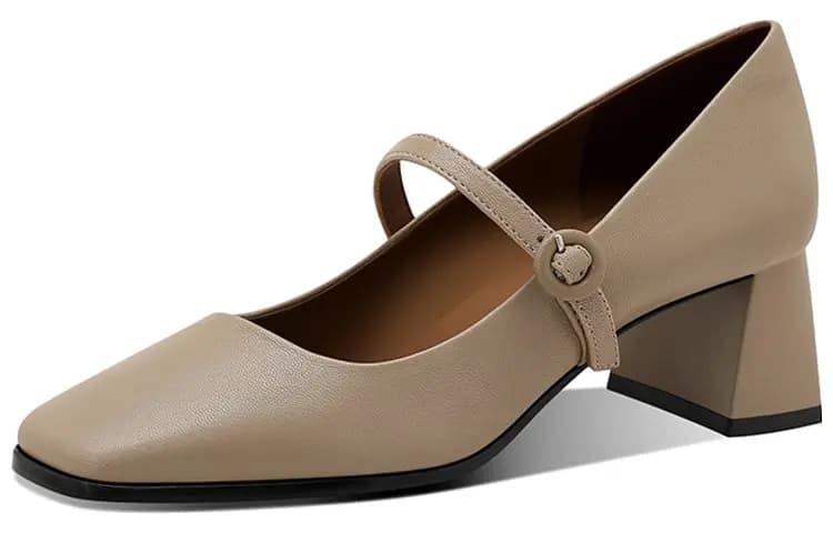 JESSICA SOPHIA Block Heel High Heels 5.5cm Women's 6