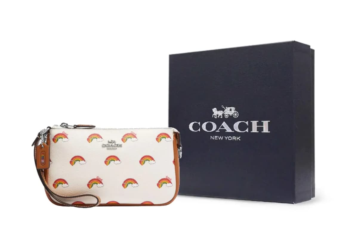 COACH Nolita 19 Kətan Çanta Qadın Krem/Qəhvəyi 6