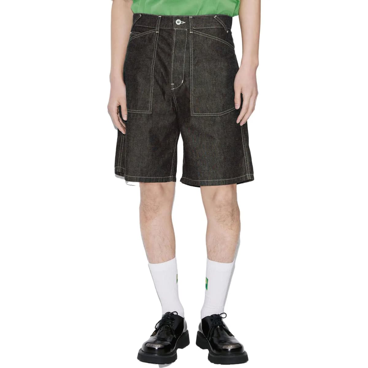 KENZO Denim Shorts Men's Black Gray Color 4