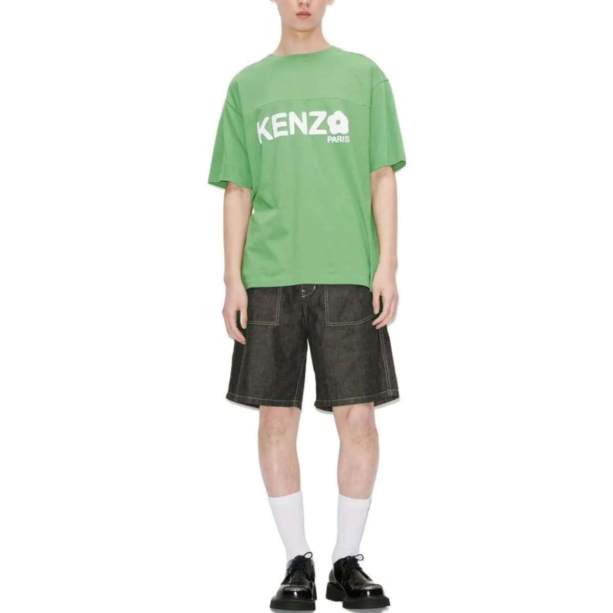KENZO Denim Shorts Men's Black Gray Color 3