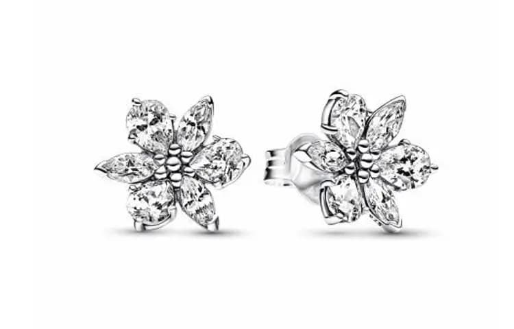 Pandora True Timeless Snowflake 925 Gümüş Sırğa Qadın