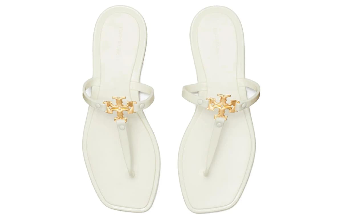 TORY BURCH Roxane Jelly Logo-plaque Slides 4