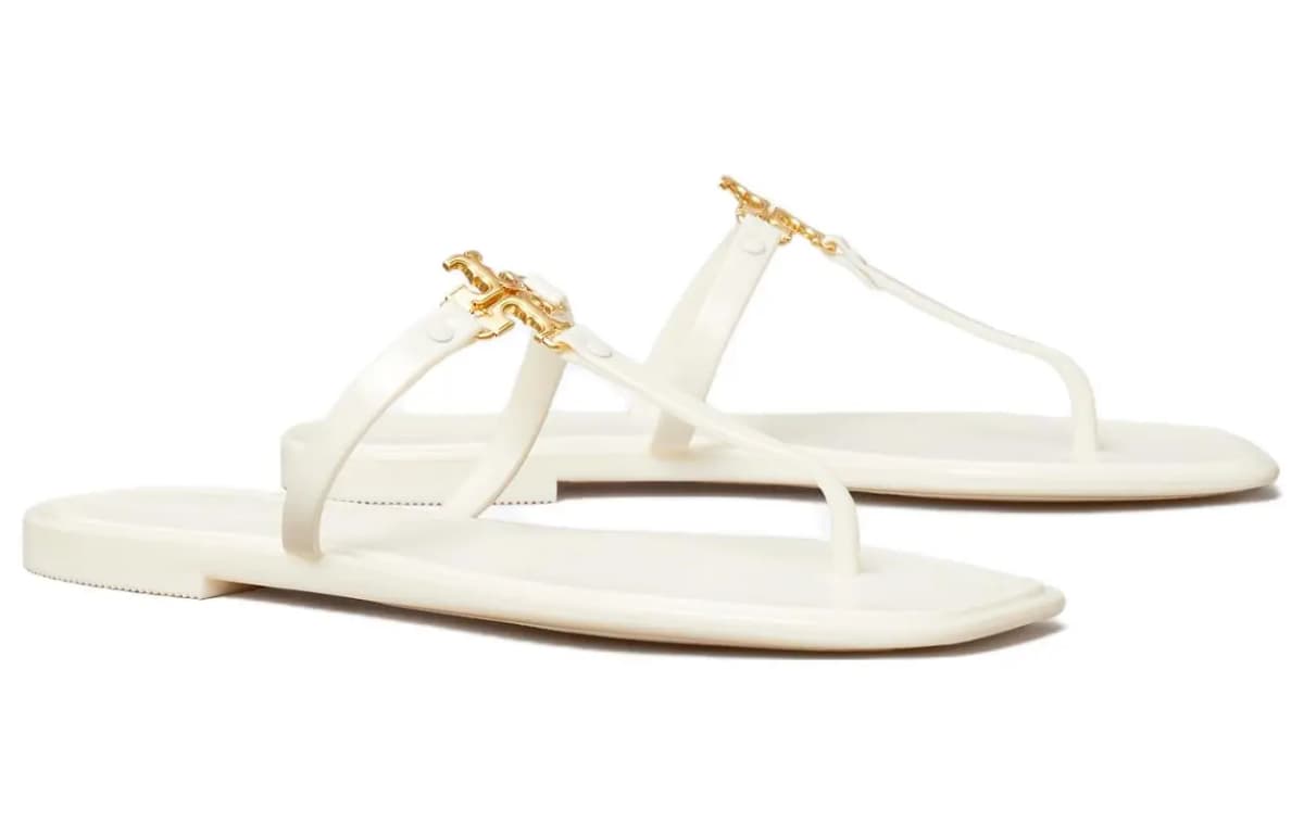 TORY BURCH Roxane Jelly Logo-plaque Slides 3