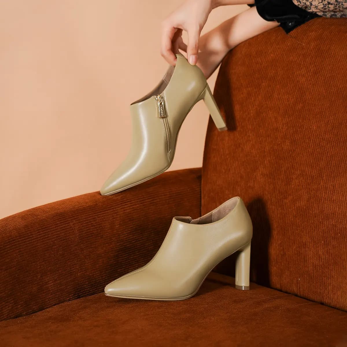 HARSON Slim Heel High Heels 8cm Women's 7