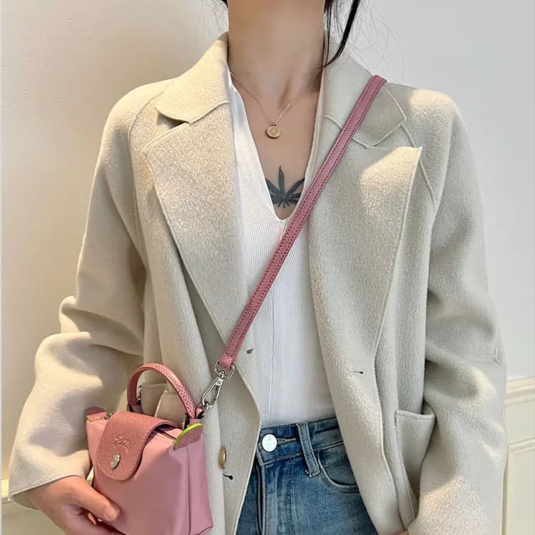 Luxury Care Artisan Workshop Cow Leather Perforated Modified Shoulder Bag, Crossbody Bag With Strap Women's Multicolor 9