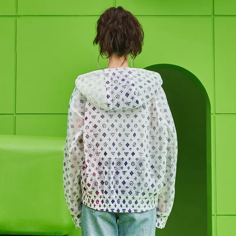 TCH Unisex Günəşdən Qoruyan Pencək Ağ/Gümüşü 5