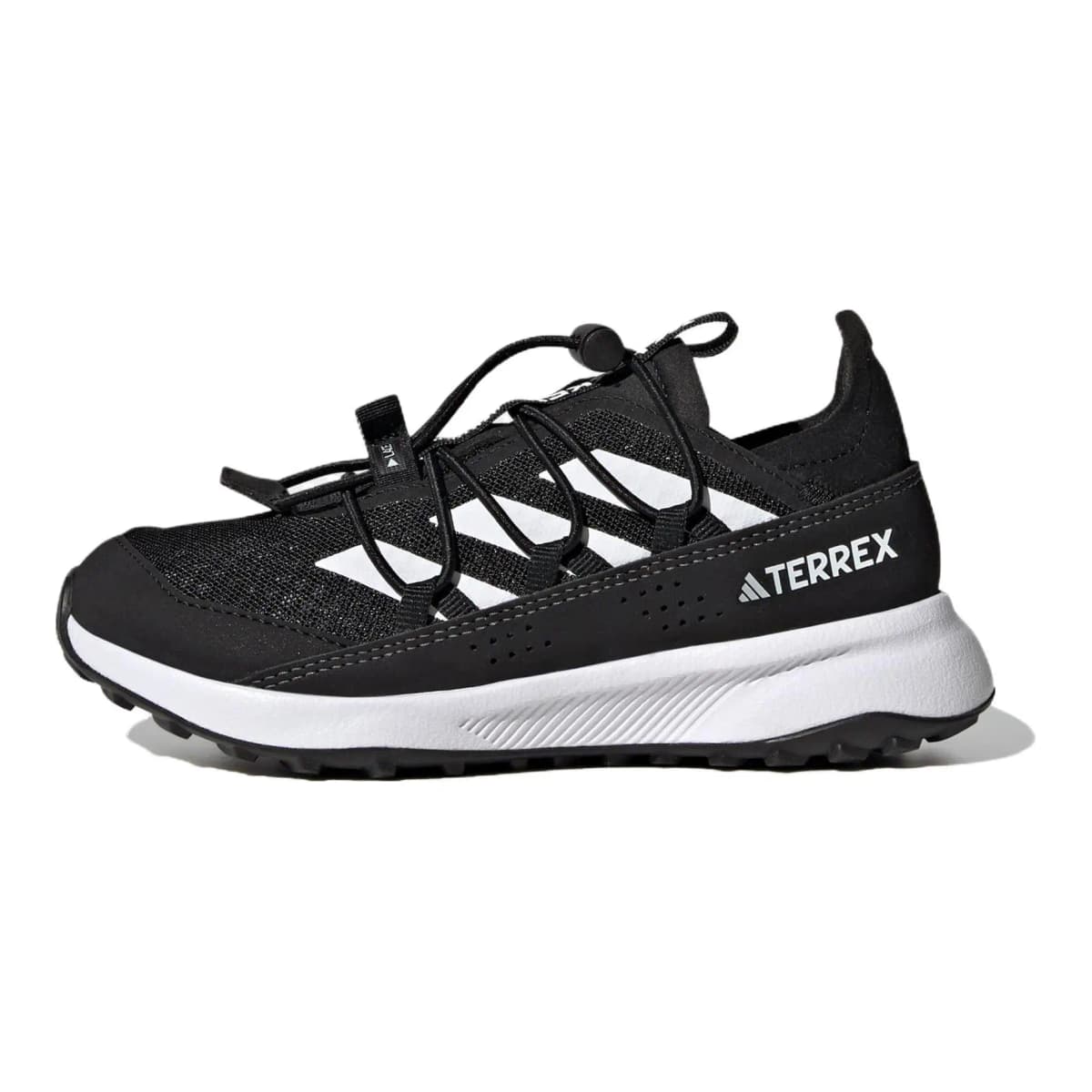 Adidas Terre Slip Resistant Cushioning Low Top Kids' Outdoor Shoes Black White Kids'