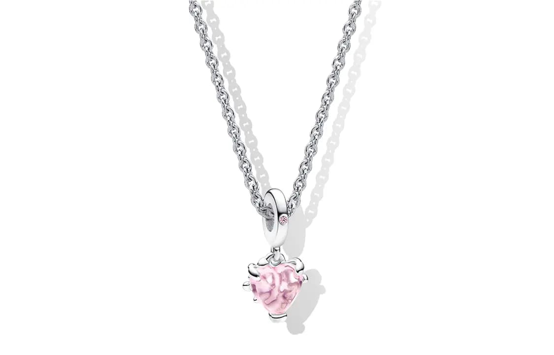 Pandora Family Tree Elegant Necklace Women's Pink Set