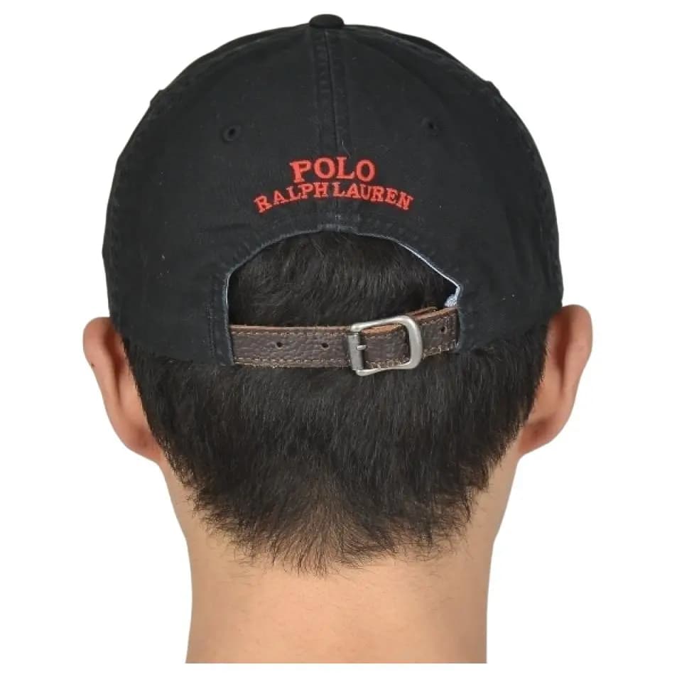 Polo Ralph Lauren Pattern Sun Visor Baseball Cap Men's Black 3