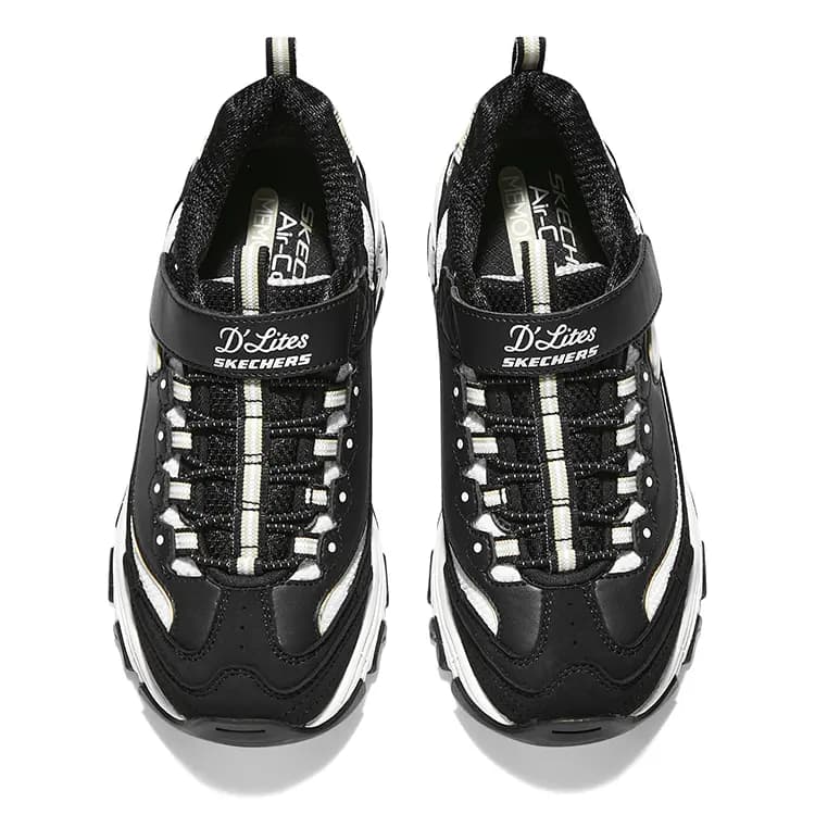 Skechers D'LITES Lifestyle Ayaqqabısı Qara/Qızılı 4