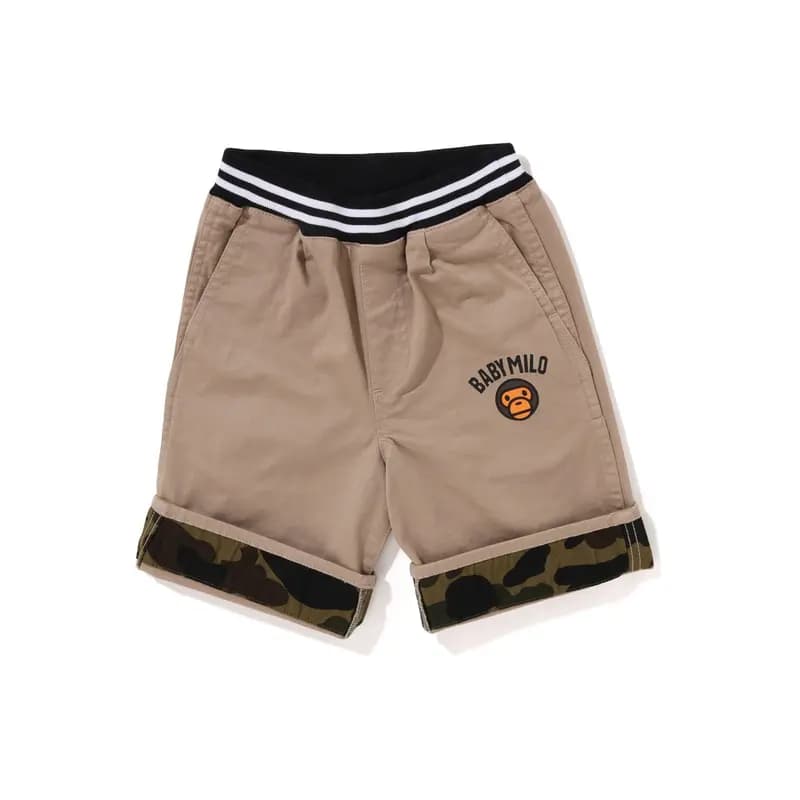 BAPE Kids SS23 Baby Milo Kamuflaj Şort Oğlan və Qızlar üçün 4